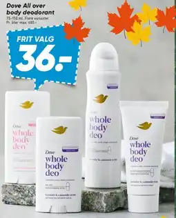 Bilka Dove All over body deodorant tilbud