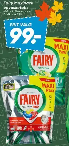 Bilka Fairy - opvaskemidler og tablets (billedgruppe) tilbud