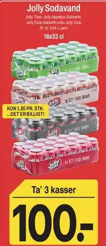 ABC Lavpris Jolly Sodavand (flasker/kasser) tilbud