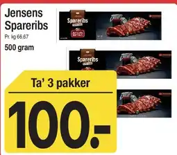 ABC Lavpris Jensens Spareribs tilbud
