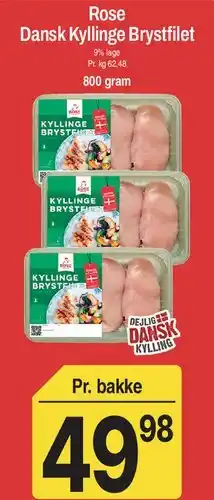 ABC Lavpris Rose Dansk Kyllinge Brystfilet tilbud
