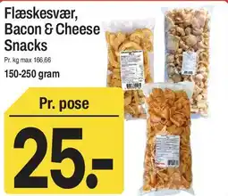 ABC Lavpris Flæskesvær, Bacon & Cheese Snacks tilbud