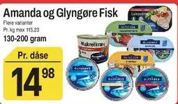 ABC Lavpris Amanda og Glyngøre Fisk tilbud