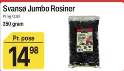 ABC Lavpris Svansø Jumbo Rosiner tilbud