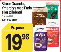 ABC Lavpris Struer Granola / Ymerdrys med Farin / Øllebrød tilbud