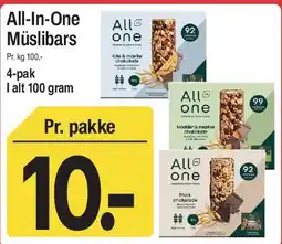 ABC Lavpris All-In-One Müslibars tilbud