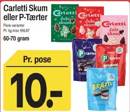 ABC Lavpris Carletti Skum eller P-Tærter tilbud