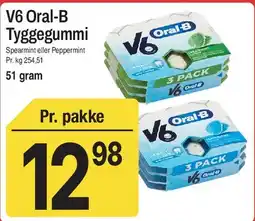 ABC Lavpris V6 Oral-B Tyggegummi tilbud