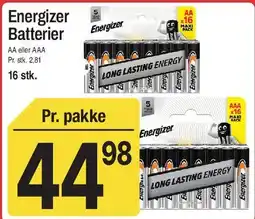ABC Lavpris Energizer Batterier tilbud