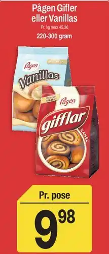 ABC Lavpris Pågen Gifler eller Vanillas tilbud
