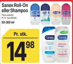 ABC Lavpris Sanex Roll-On eller Shampoo tilbud
