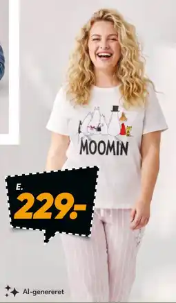 Bilka Moomin pyjamas tilbud