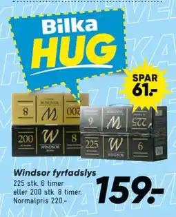 Bilka Windsor fyrfadslys tilbud