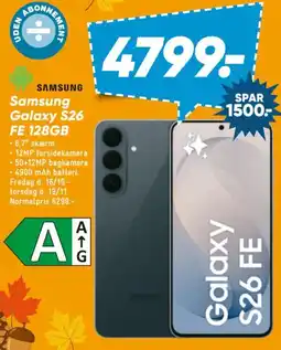 Bilka Samsung Galaxy S26 FE 128GB tilbud