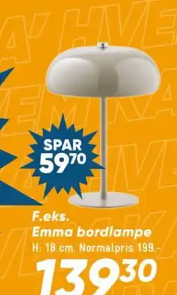 Bilka Emma bordlampe tilbud