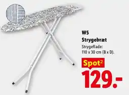 Lidl W5 Strygebræt tilbud