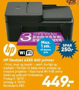 Bilka Hp Deskjet 4320 aio printer tilbud