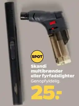 Netto Spot multibrænder eller fyrfadslighter tilbud