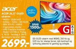 Bilka Acer 26,5" OLED skærm tilbud