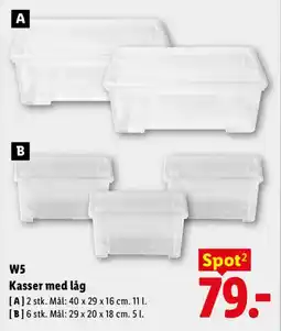 Lidl W5 Kasser med låg tilbud