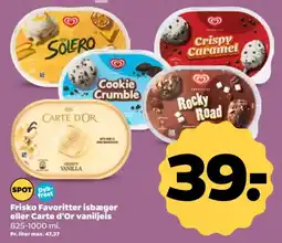Netto Frisko Favoritter isbæger eller Carte d'Or vaniljeis tilbud