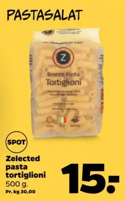 Netto Zelected pasta tortiglioni tilbud