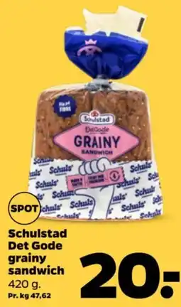 Netto Schulstad grainy sandwich tilbud