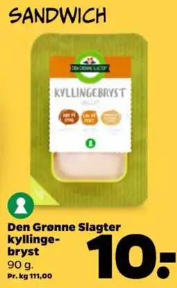 Netto Den Grønne Slagter kyllingebryst tilbud