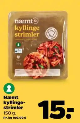Netto Næmt kyllinge-strimler tilbud