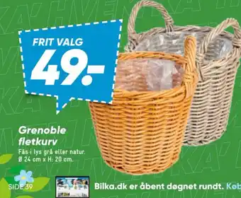 Bilka Grenoble fletkurv tilbud
