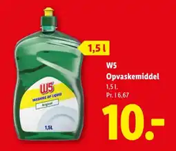 Lidl W5 Opvaskemiddel tilbud