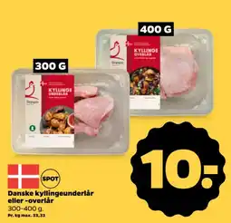 Netto Danpo kyllingeunderlår eller -overlår tilbud