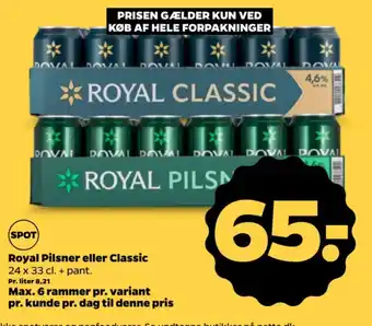 Royal Pilsner eller Classic