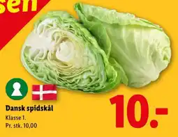 Lidl Spidskål tilbud