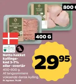 Netto Netto hakket kyllinge-kød tilbud