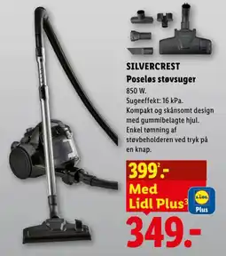 Lidl Silvercrest poseløs støvsuger tilbud