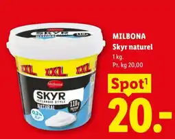 Lidl Milbona Skyr natural tilbud