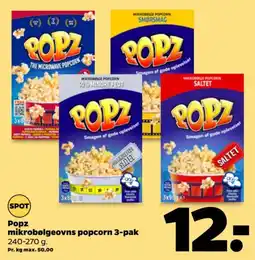 Netto Popz mikrobølgeovns popcorn tilbud