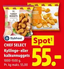 Lidl Dybfrost Kyllinge- eller kalkunnuggets tilbud