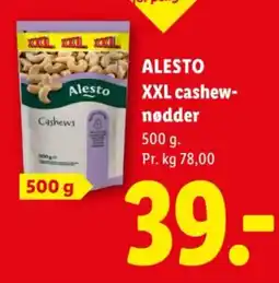 Lidl Alesto XXL cashewnødder tilbud