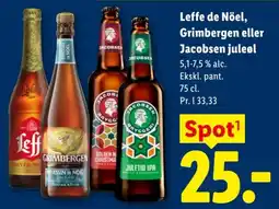Lidl Leffe de Noel Grimbergen Jacobsen juleol tilbud