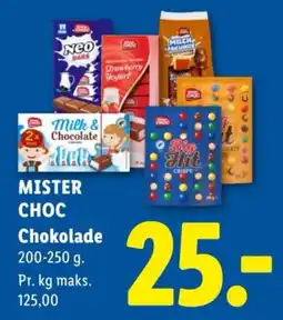 Lidl Mister Choc Chokolade tilbud