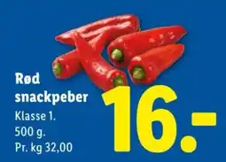 Lidl Rød snackpeber tilbud