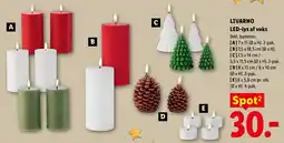 Lidl Livarno led-lys af voks tilbud