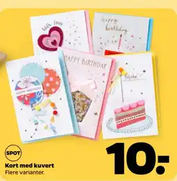 Netto Spot kort med kuvert tilbud