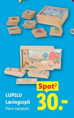 Lidl LUPILU Læringsspil tilbud