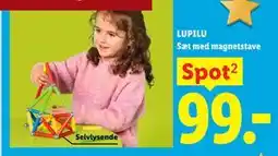 Lidl LUPILU Sæt med magnetstave tilbud