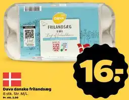 Netto Dava danske frilandsæg tilbud