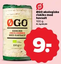 Netto ØGO økologiske riskiks med havsalt tilbud