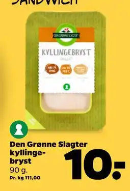 Netto Den Grønne Slagter kyllingebryst tilbud